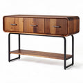 Mobile console in legno con ripiani per ingresso – 120 x 40 x 80 cm