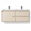 Mobile bagno in legno con lavabo doppio per ambiente bagno – 120 x 50 x 45 cm